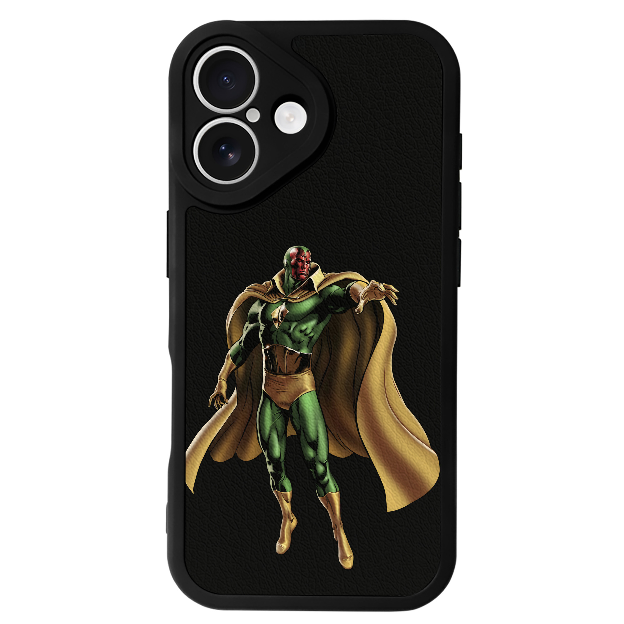 （画像用） アベンジャーズ The Avengers 【iPhone 16シリーズ対応】シリコンスマホケース（レザー調） 材質：シリコン